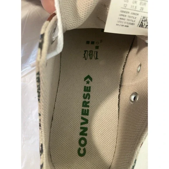 Unisex Converse All*Star Camo Dinosaur Low Top Tennis Shoes-Size Children's‎ 12 - Picture 13 of 14